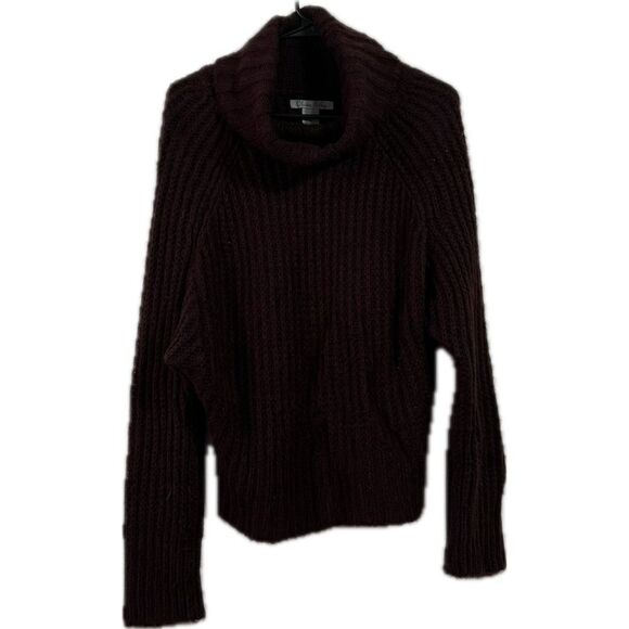 Olivia Sky Burgundy Sweater with Cowl Neck - Picture 1 of 4